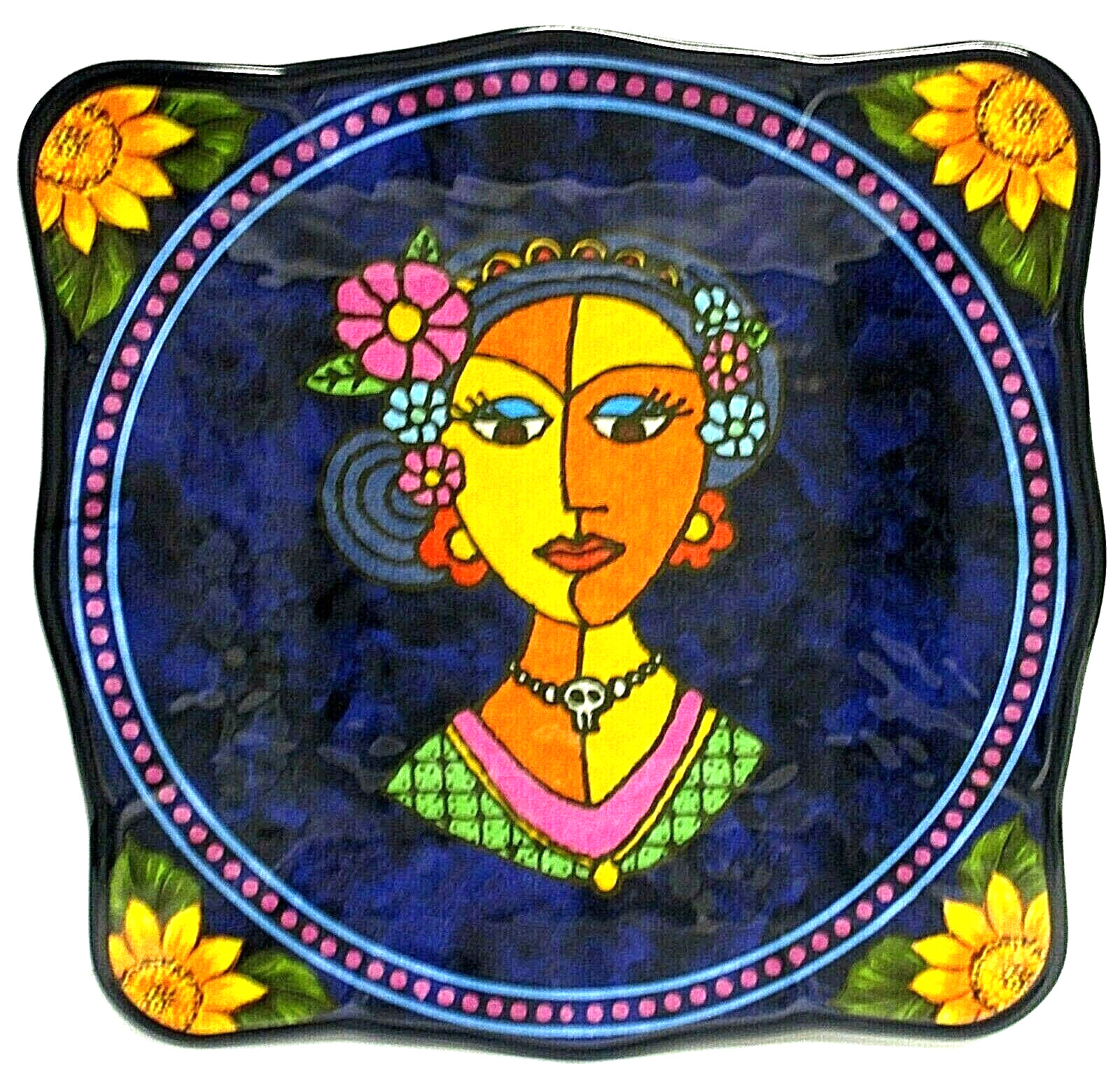 Cocinaware Talavera Tia Lety\'s Melamine Round Side Plate 11\