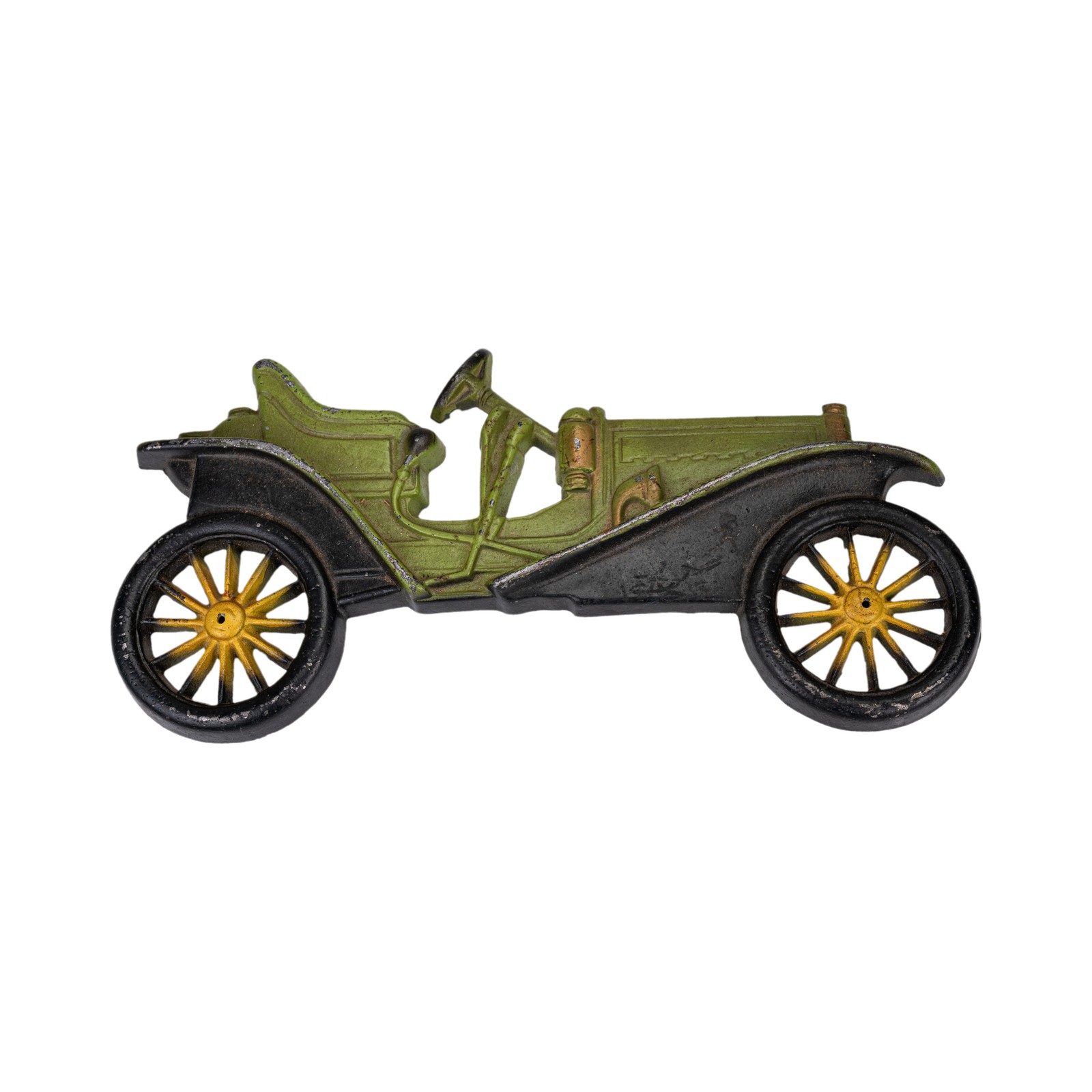 Vintage Midwest Cast Metal 1909 Hupmobile Car Wall Plaque Hanging Decor