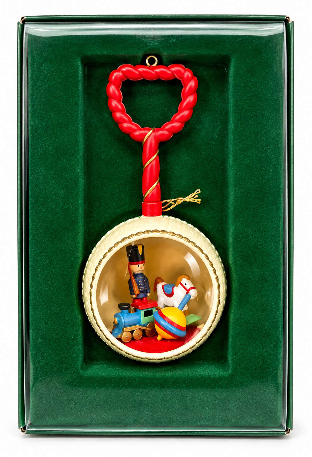 Enesco Treasury Of Christmas Ornaments Diorama Christmas Rattle 1986