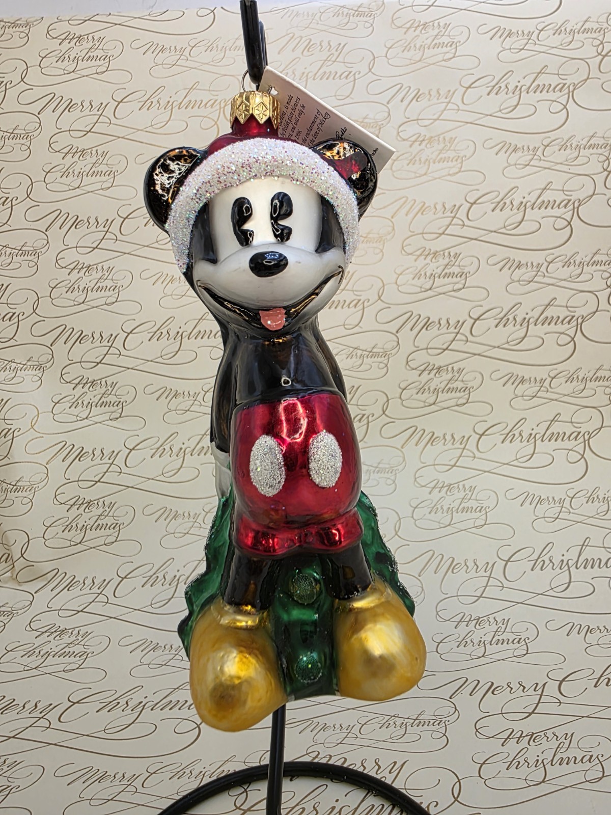 Christopher Radko 1996 Little St Mick Mickey Mouse Rogers Gardens Exclusive 6.5 Christopher Radko 1996 Little St Mick Mickey Mouse Rogers Gardens Exclusive 6.5