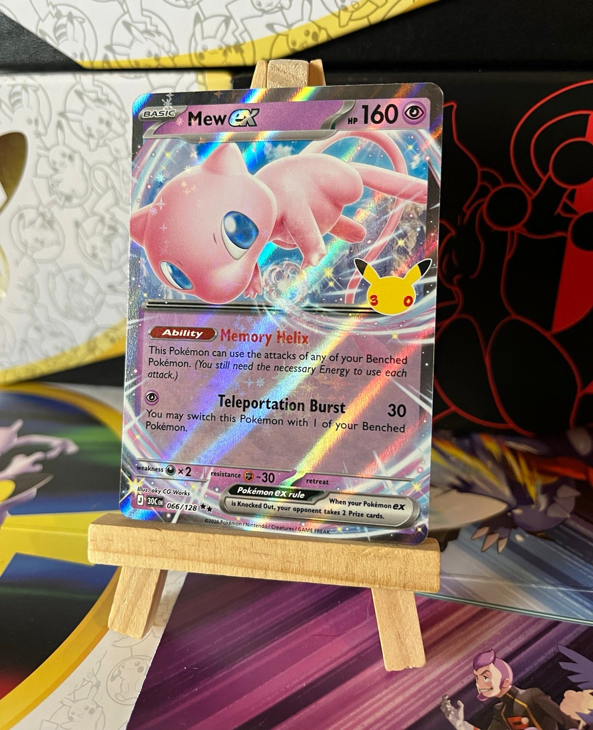 Pokémon TCG Mew ex 066/128 30th anniversary English 