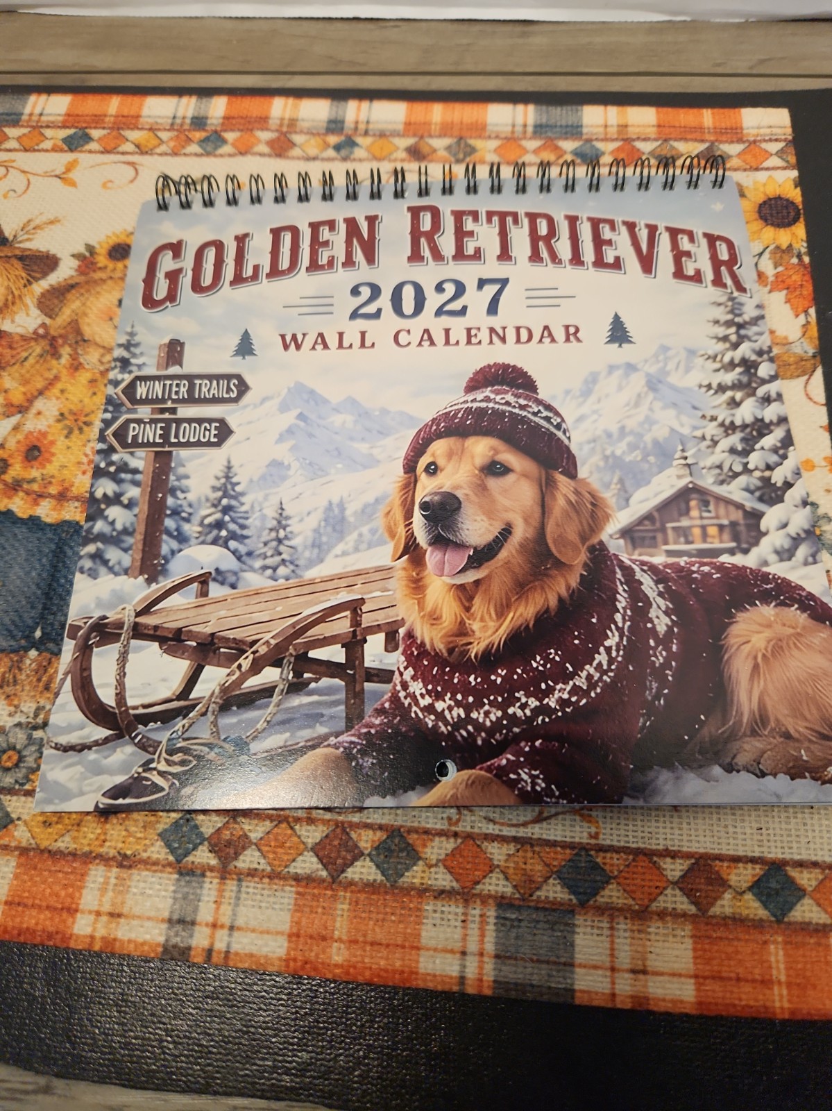 Golden Retriever  Calender 2027 8x8