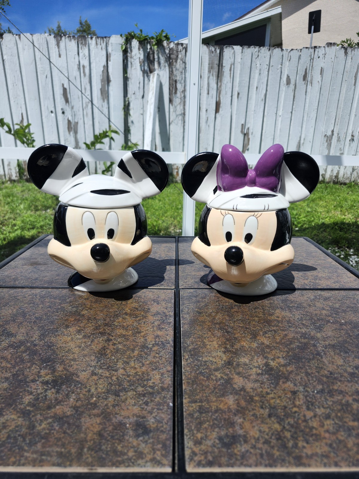 Disney Mickey Minnie Mouse Mummy Halloween Cookie Jar Set Disney Mickey Minnie Mouse Mummy Halloween Cookie Jar Set