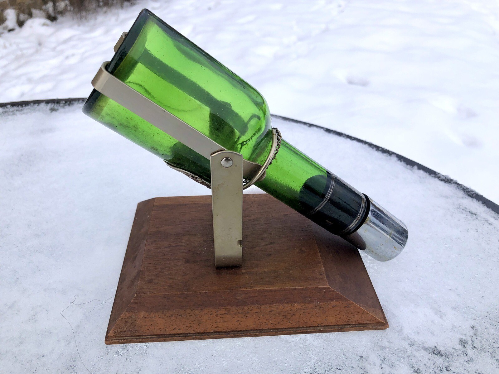 Vtg 1964 Fabergé BRUT for Men Eau de Toilette (empty) w/ Tippler Stand Display