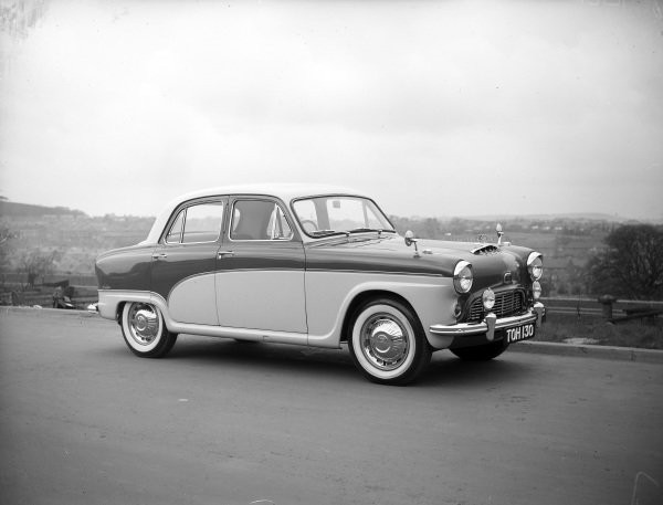 Austin A105 Motor Show 1956 Car Old Photo 2 Austin A105 Motor Show 1956 Car Old Photo 2