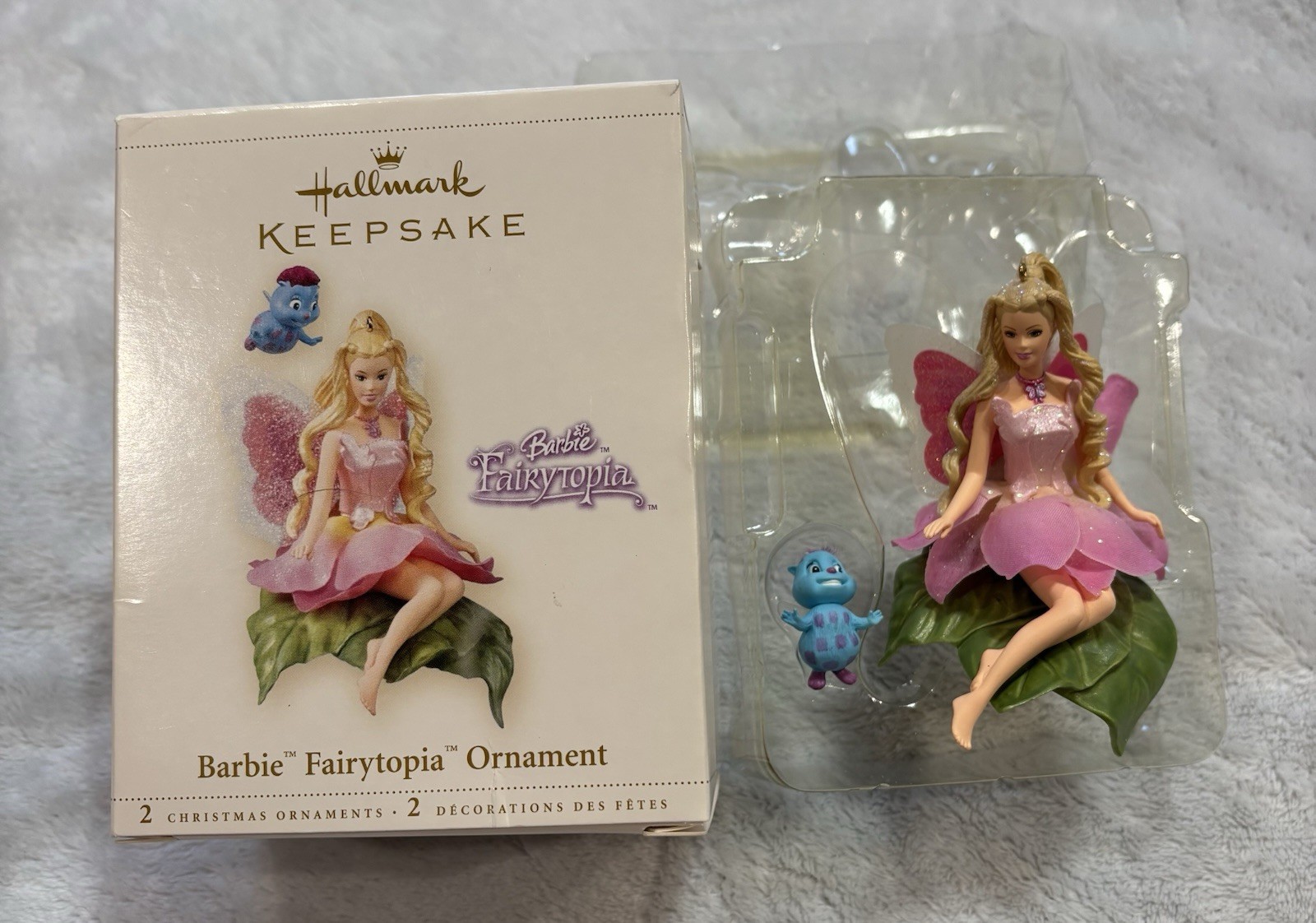Hallmark Keepsake 2006 Barbie Fairytopia Ornament Set Elina & Bibble RARE Hallmark Keepsake 2006 Barbie Fairytopia Ornament Set Elina & Bibble RARE