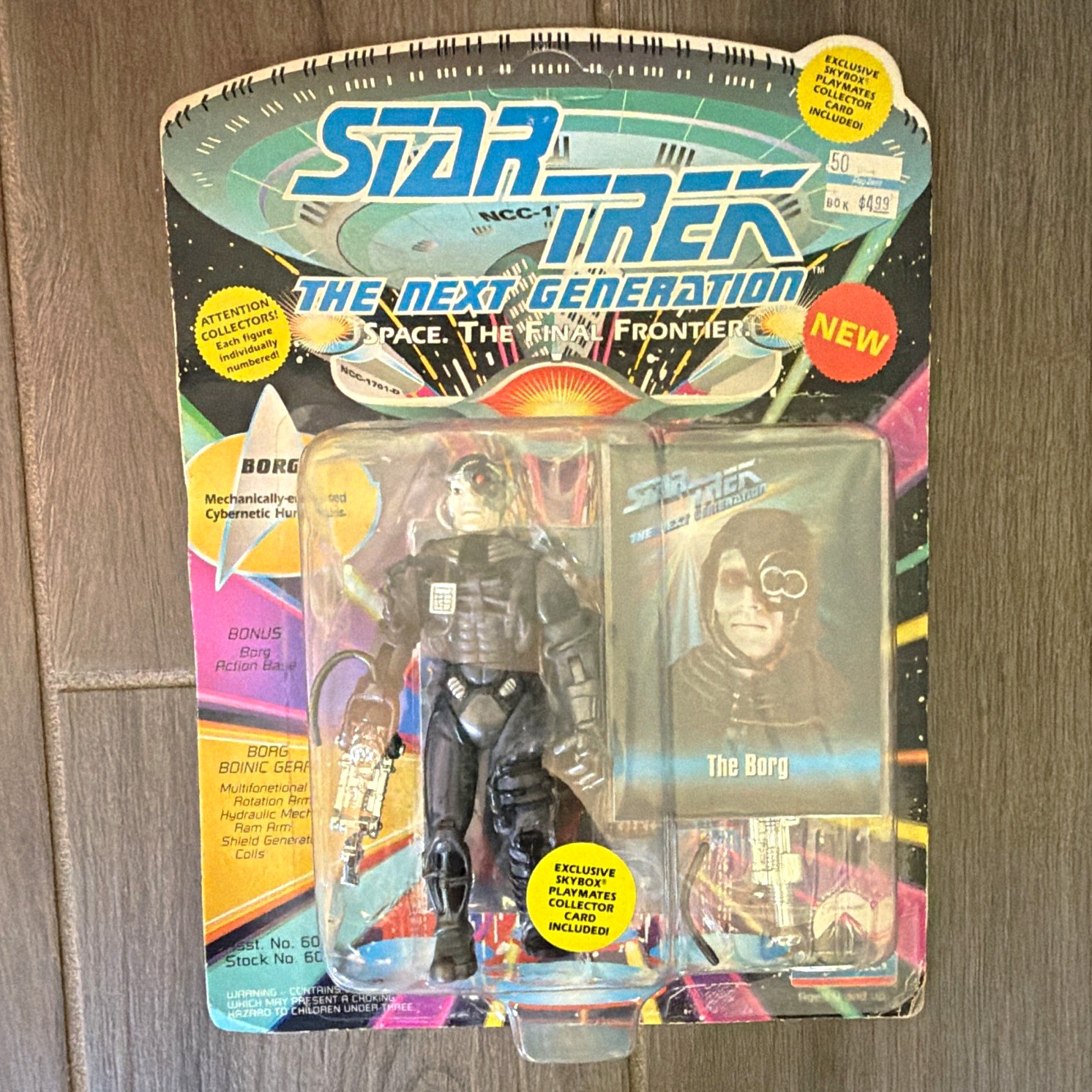 Playmates Vintage Star Trek TNG The Next Generation Borg Figure w/ Card
