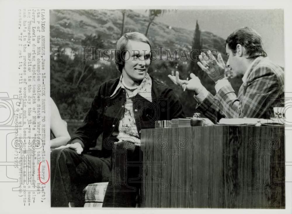 1975 Press Photo Basketballer Rick Barry, 1975 Press Photo Basketballer Rick Barry,