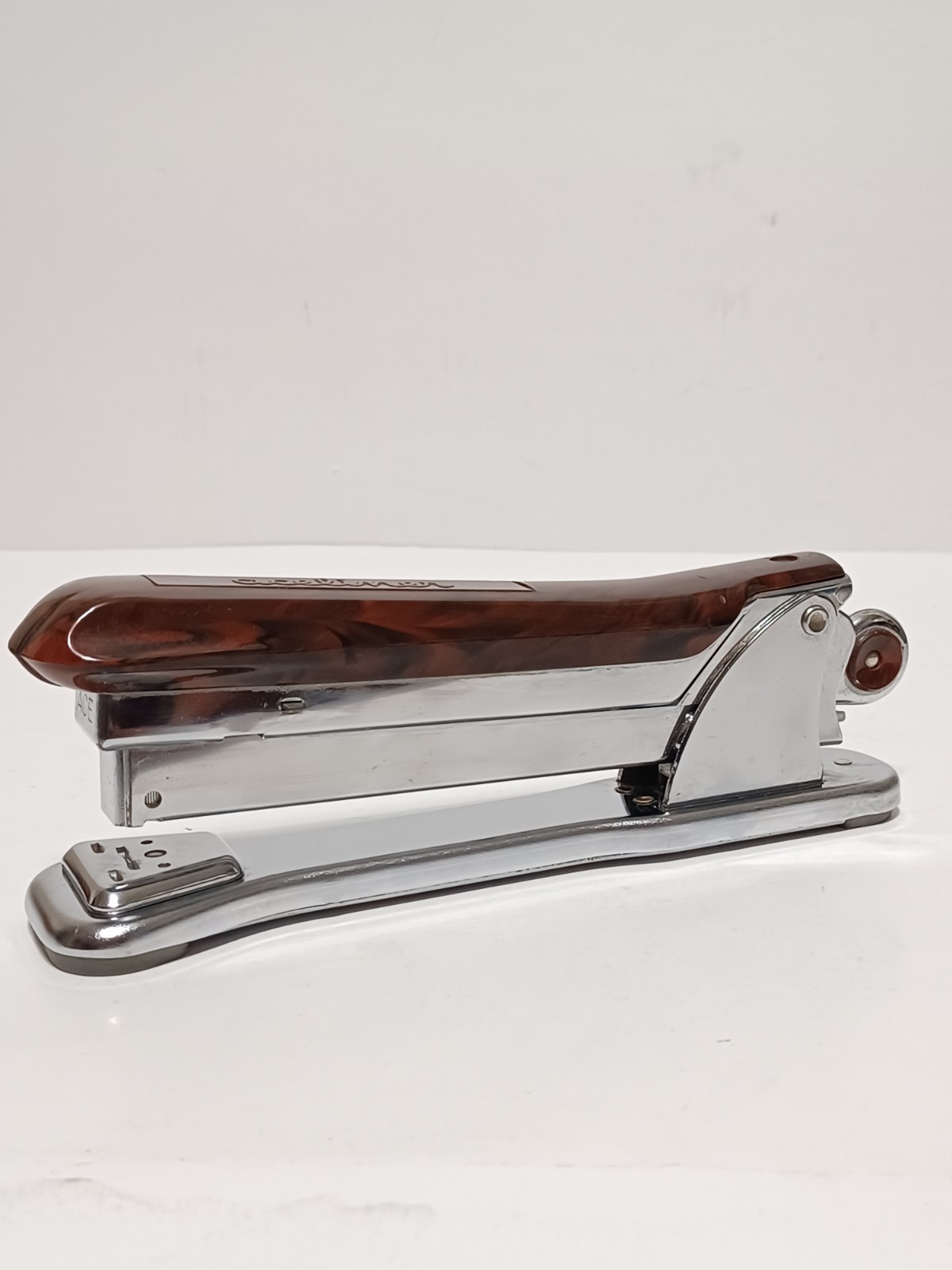 Vintage Ace Aceliner 502 Marbled Handle Desk Stapler Tested Working USA Vintage Ace Aceliner 502 Marbled Handle Desk Stapler Tested Working USA
