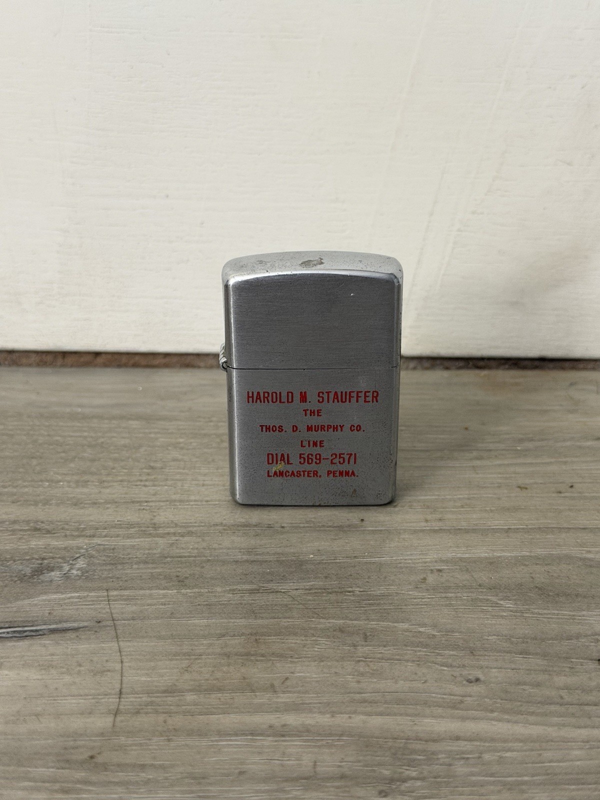 Vintage Thos. D Murphy Co. Lighter •Untested as is Trader George Mobile Package
