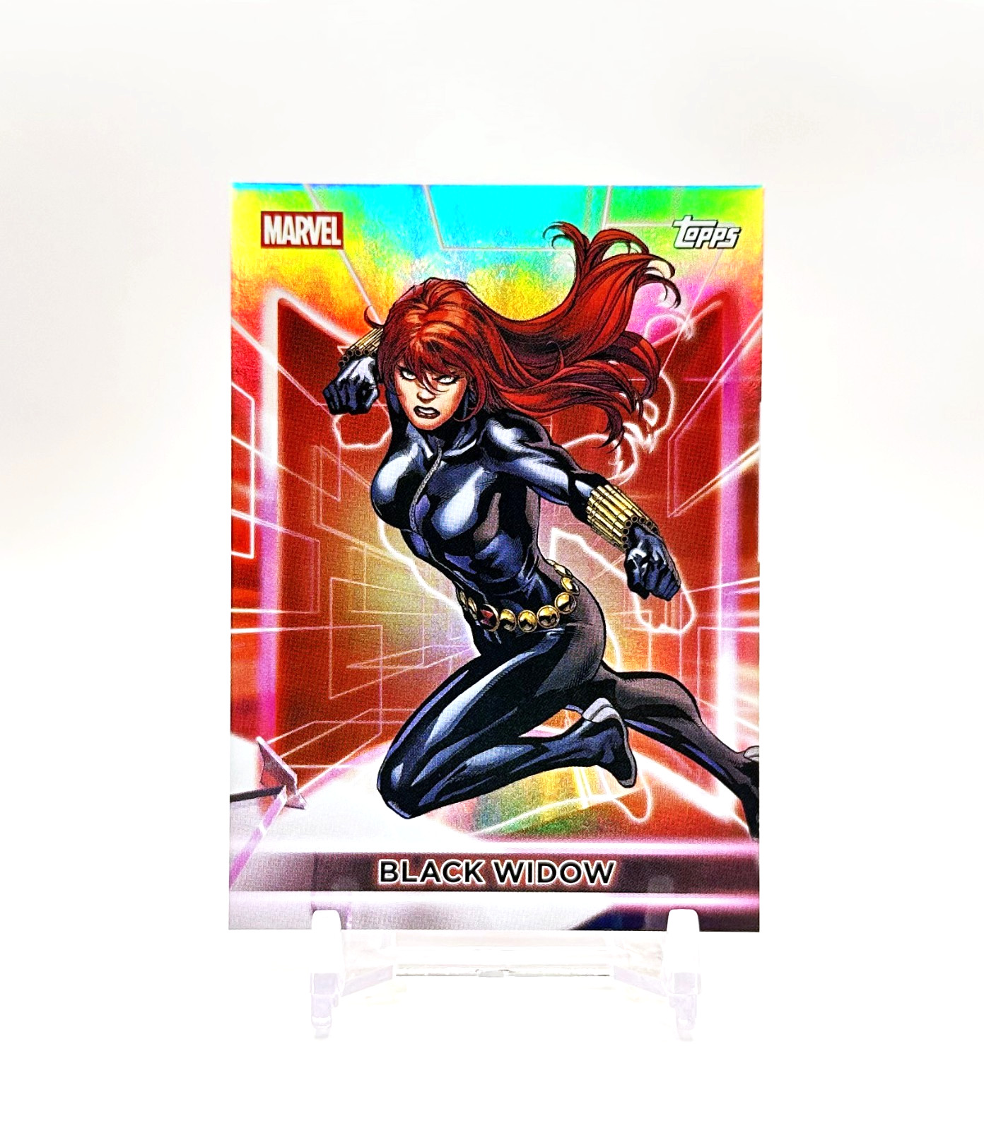 2026 Topps Neon Marvel #7 (Rainbow) BLACK WIDOW 2026 Topps Neon Marvel #7 (Rainbow) BLACK WIDOW