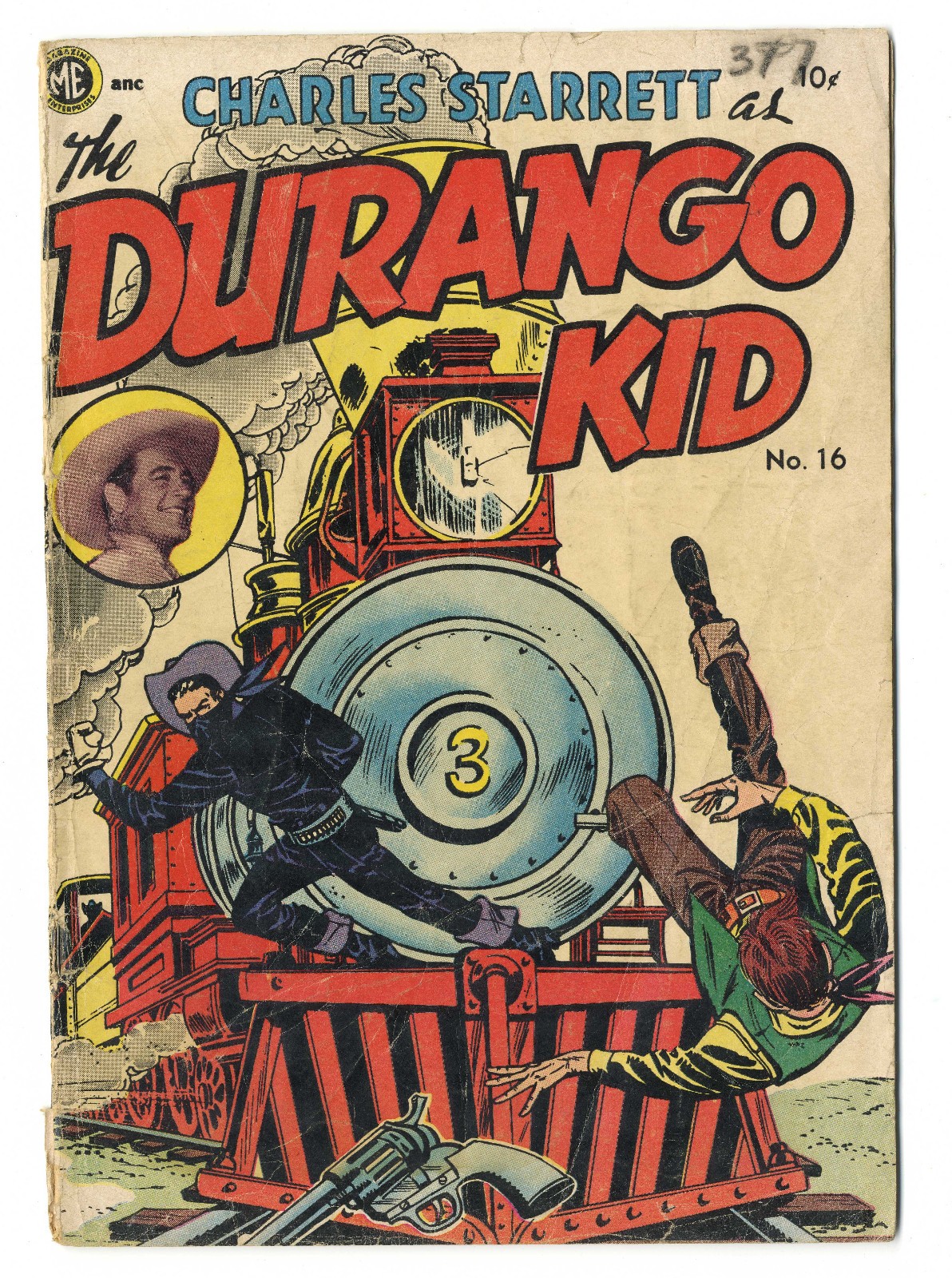 Charles Starrett Durango Kid #16 Magazine Enterprises 1951 Frazetta White Indian