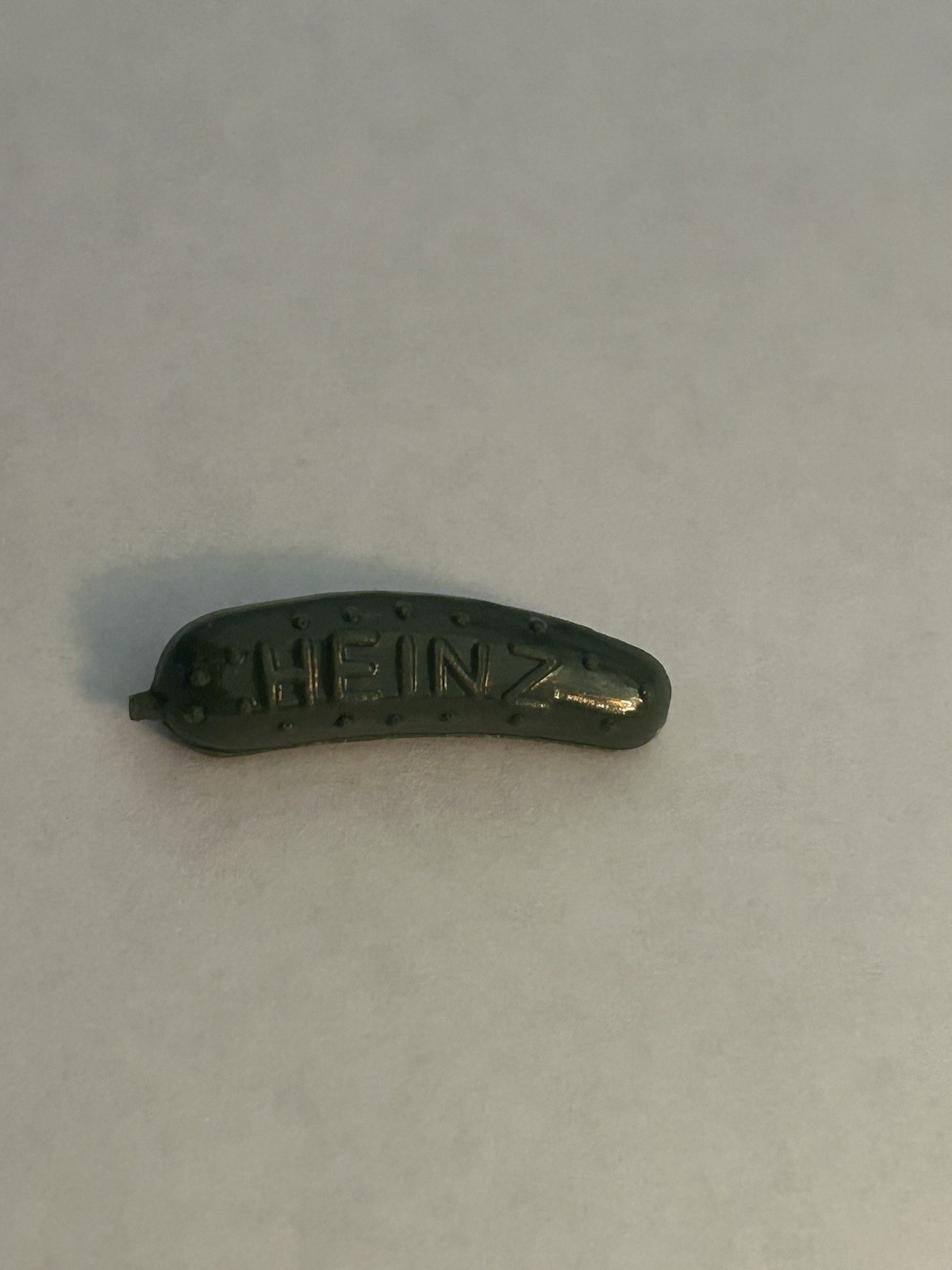 Vintage Plastic HEINZ Green Pickle Pin 1964 World's Fair 1.25 Vintage Plastic HEINZ Green Pickle Pin 1964 World's Fair 1.25