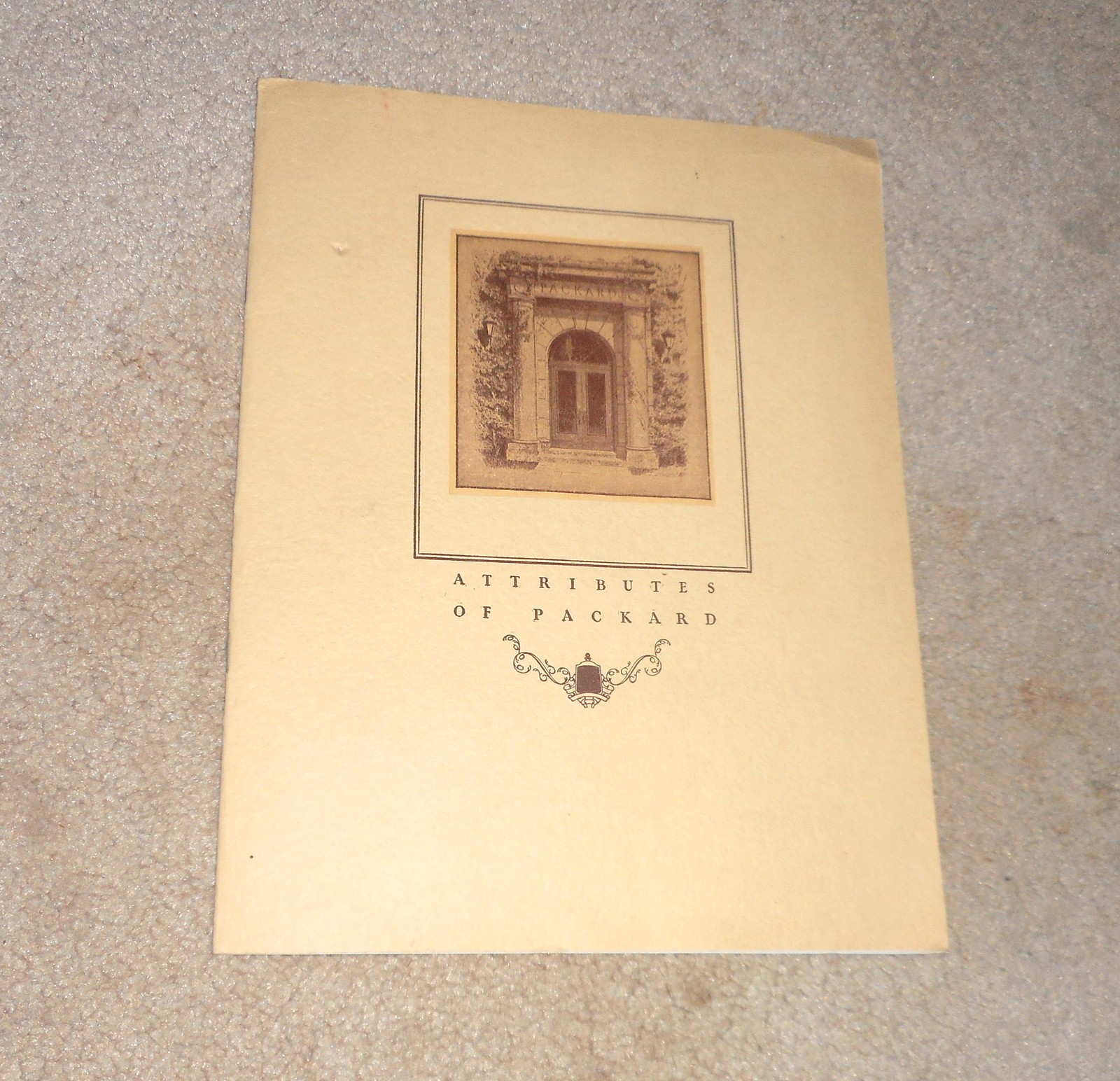 Antique 1926 Attributes of Packard Dealer Car Sales Catalog Brochure Book Flyer