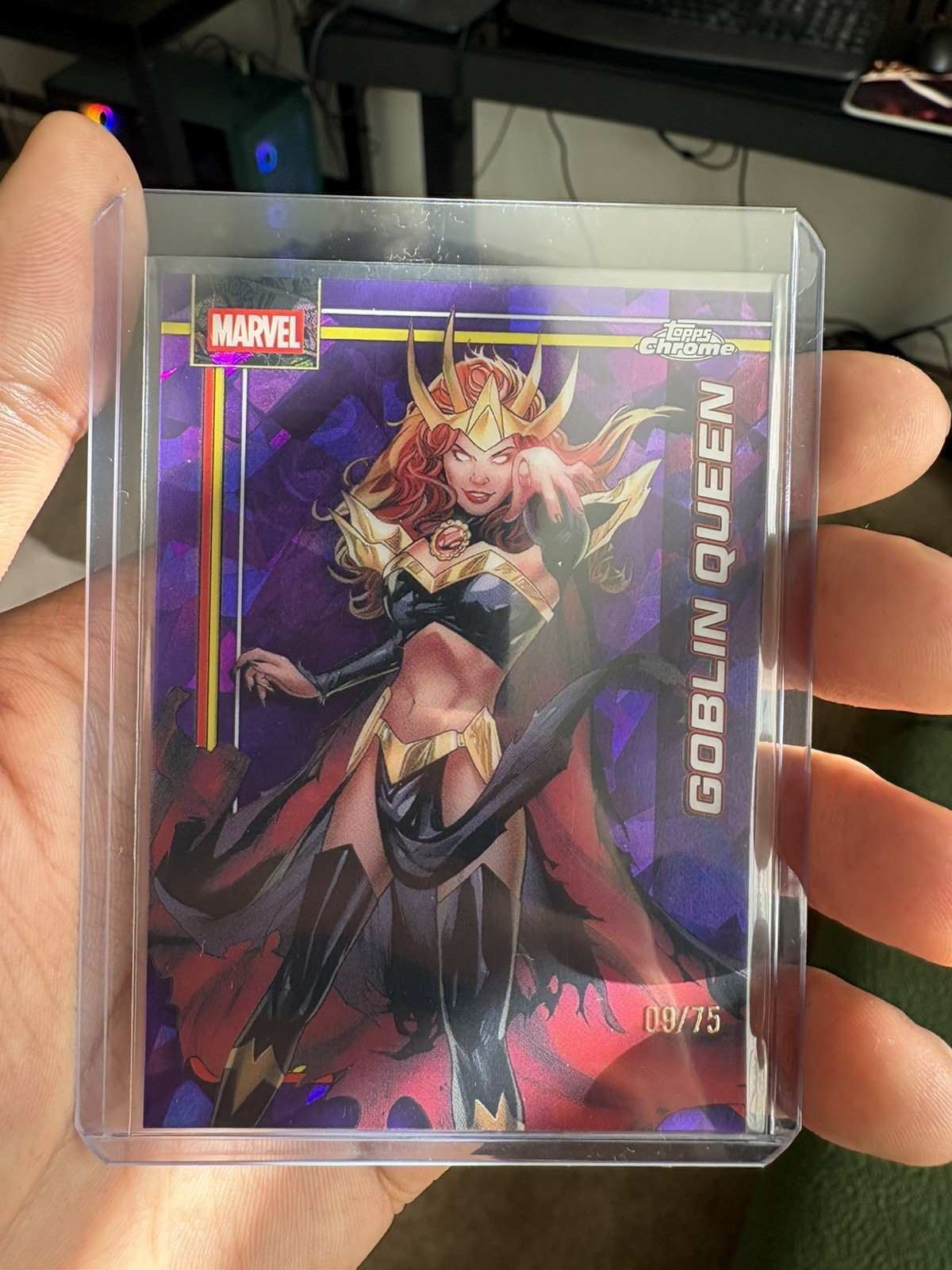 2026 Topps Chrome Marvel Sapphire Edition #44 Goblin Queen Purple Sapphire /75