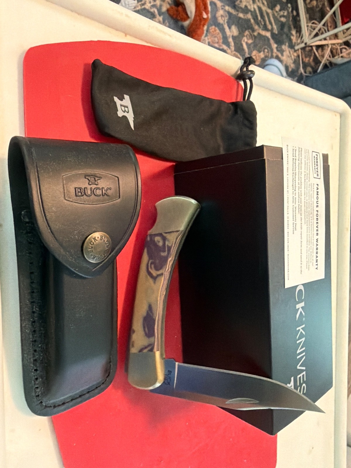 Buck 110 PB&J Burl G-10 Handle Magnacut Blade SMKW LIMITED RUN