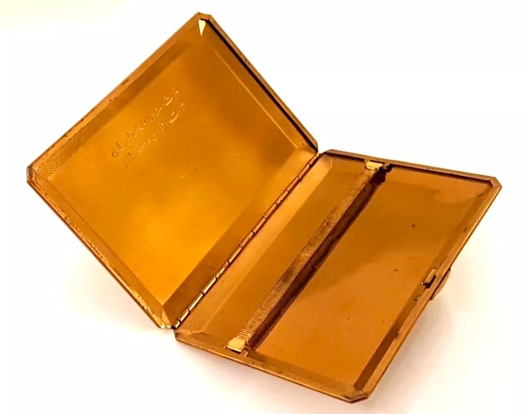 Rare 1930s/1940s Tallent Brass Cigarette Case – Egyptian Industrial Advertising Rare 1930s/1940s Tallent Brass Cigarette Case – Egyptian Industrial Advertising