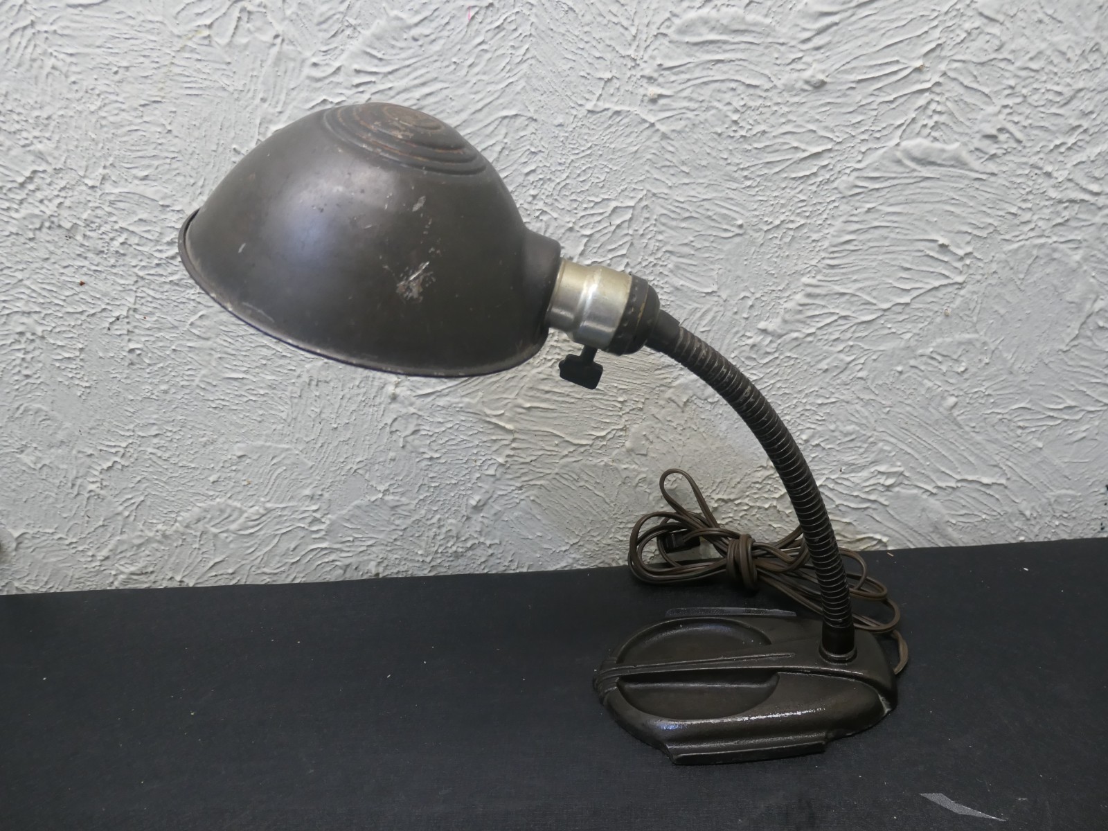 Vintage Marks 57 Brass Gooseneck Lamp