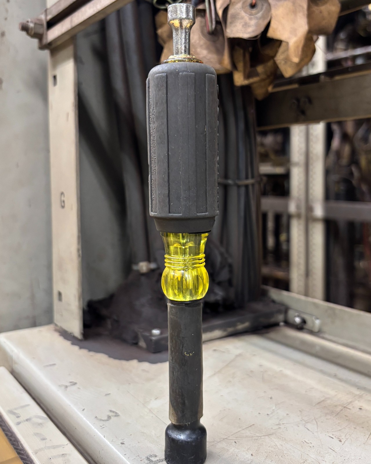 Signals and Switches 1/2 Inch Nut Driver with Triangle Raco Key Signals and Switches 1/2 Inch Nut Driver with Triangle Raco Key