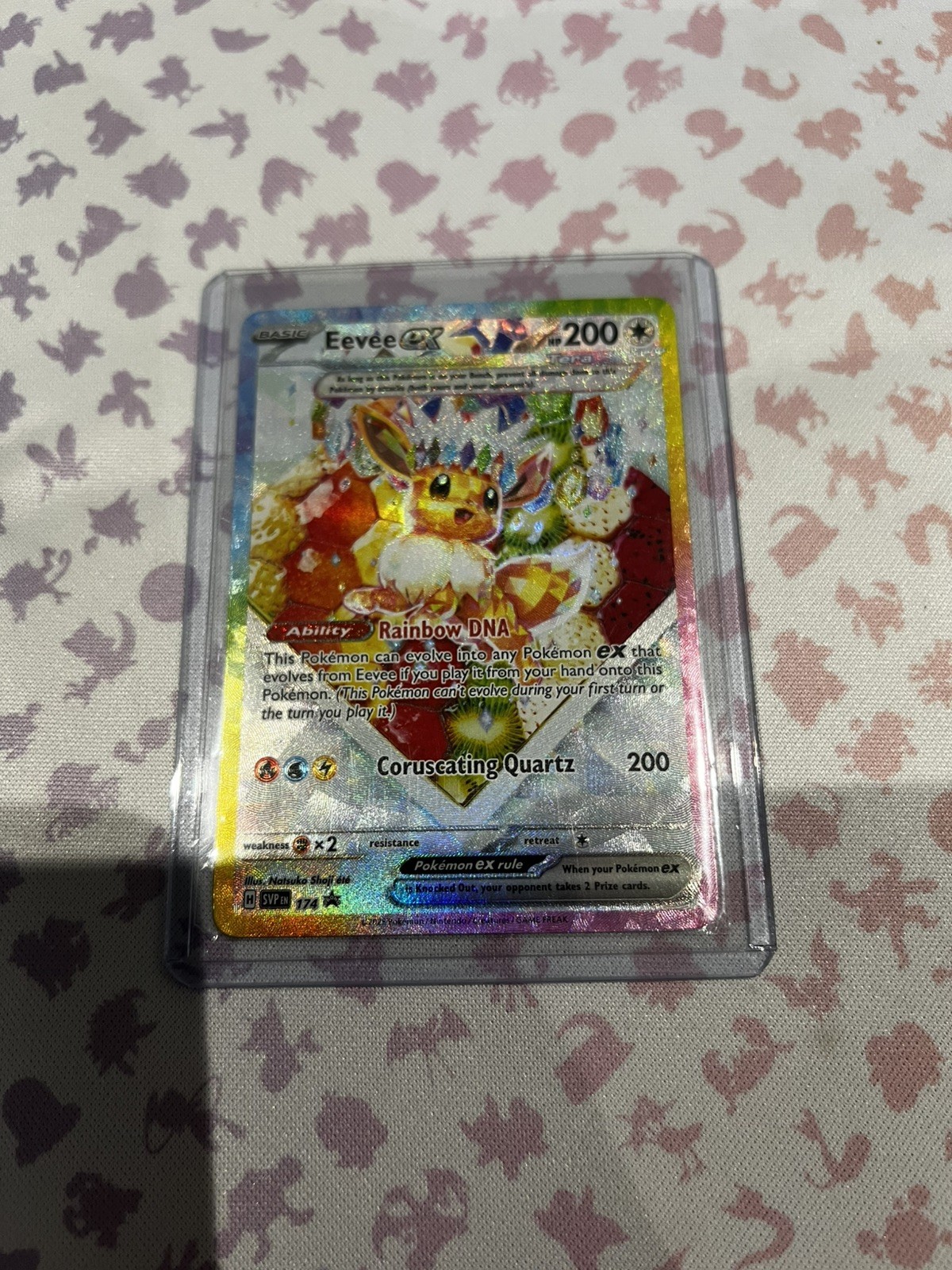 Pokémon TCG Eevee ex SVP 174 Scarlet & Violet Promo Tera Holo English NM