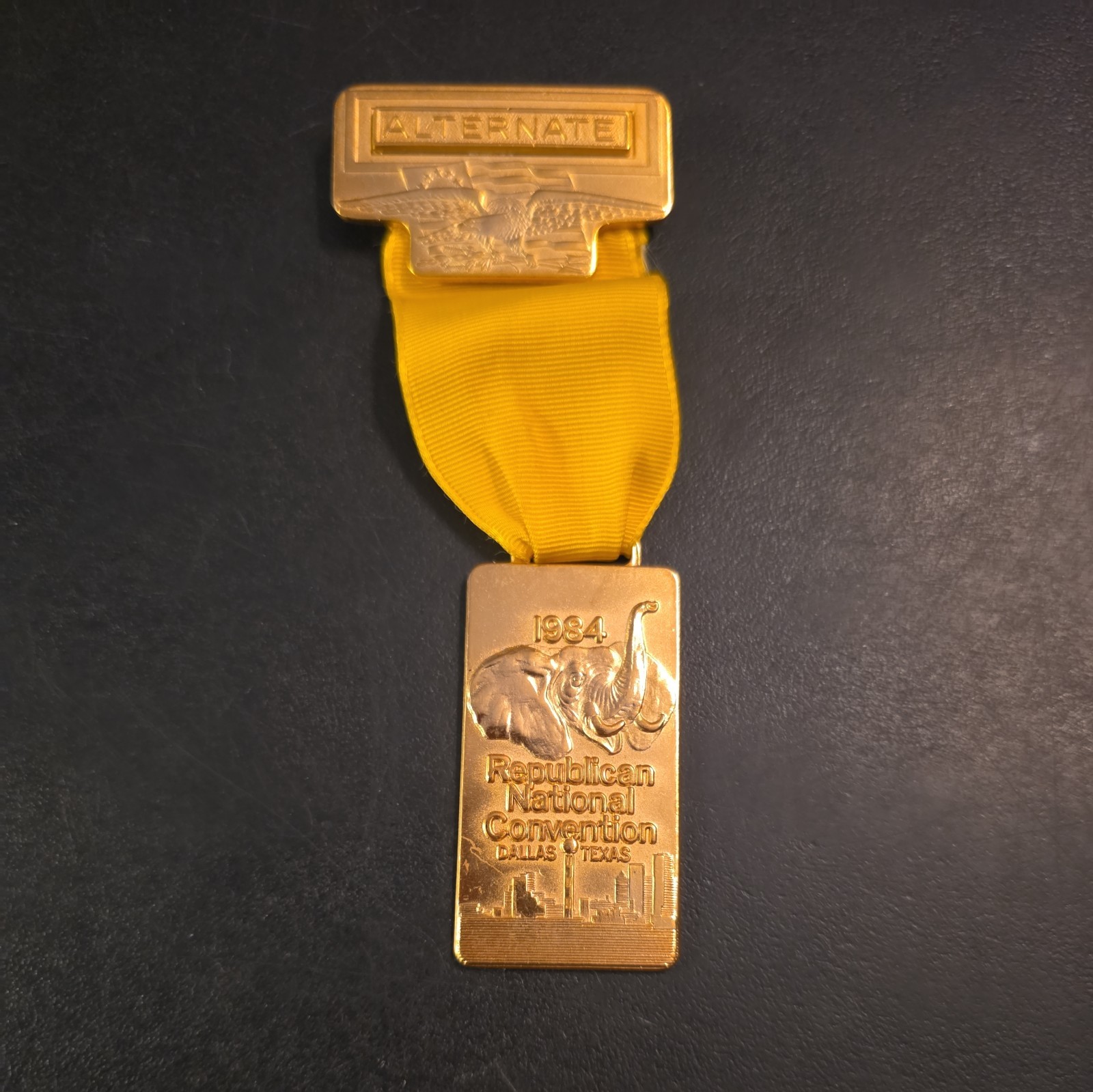 1984 Republican National Convention Ronald Reagan Alternate Delegate Medal DTX
