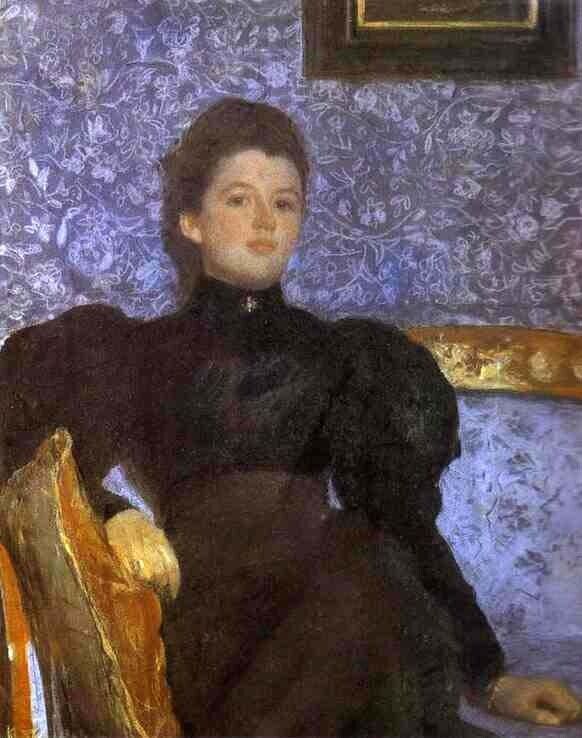 Oil painting Portrait-Of-Countess-Varvara-Musina-Pushkina-1895-Valentin-Serov-oi
