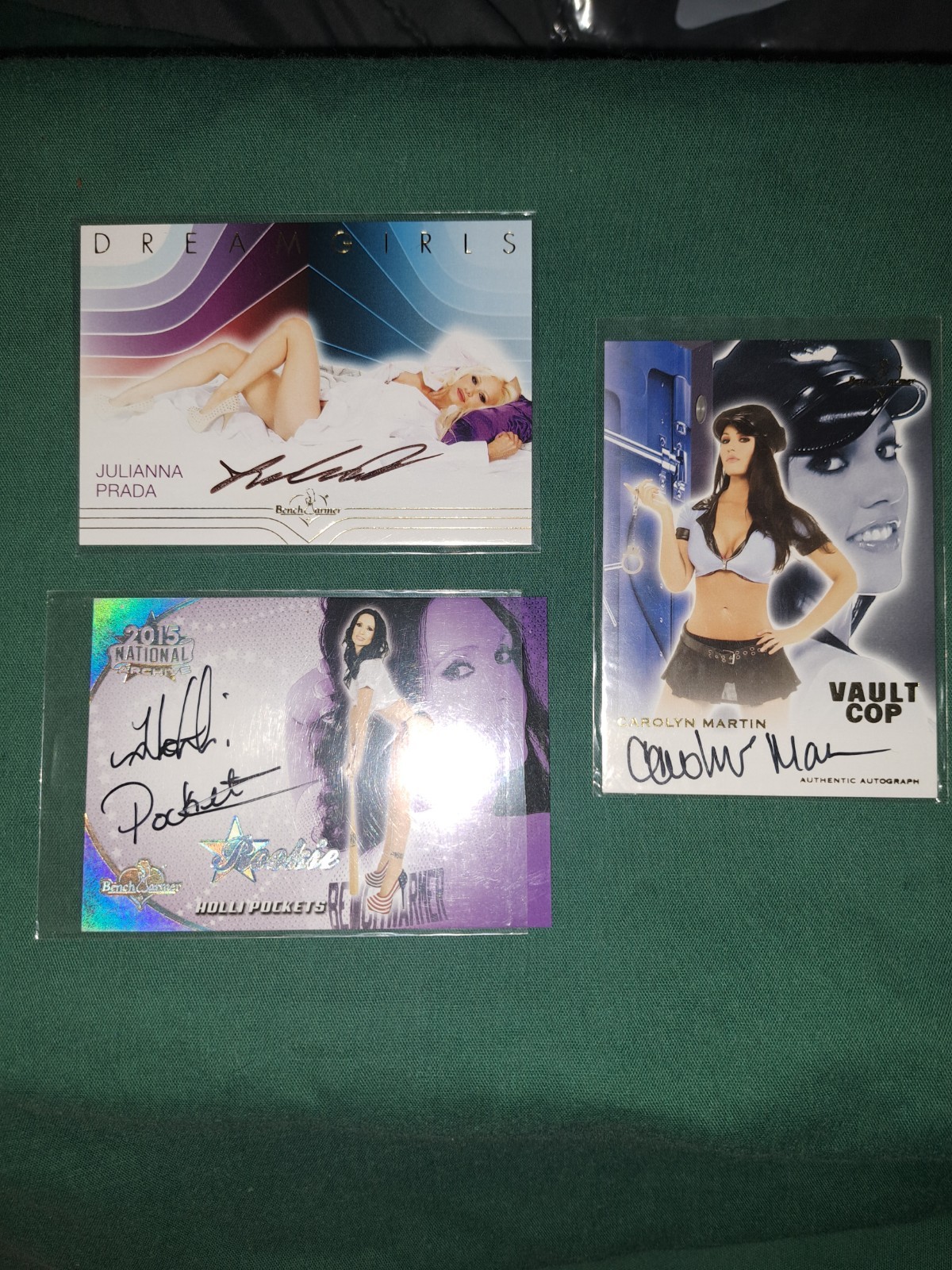 Autograph Lot Of 3 Playboy Models Holli Pockets Juliana Prada Carolyn Martin Autograph Lot Of 3 Playboy Models Holli Pockets Juliana Prada Carolyn Martin