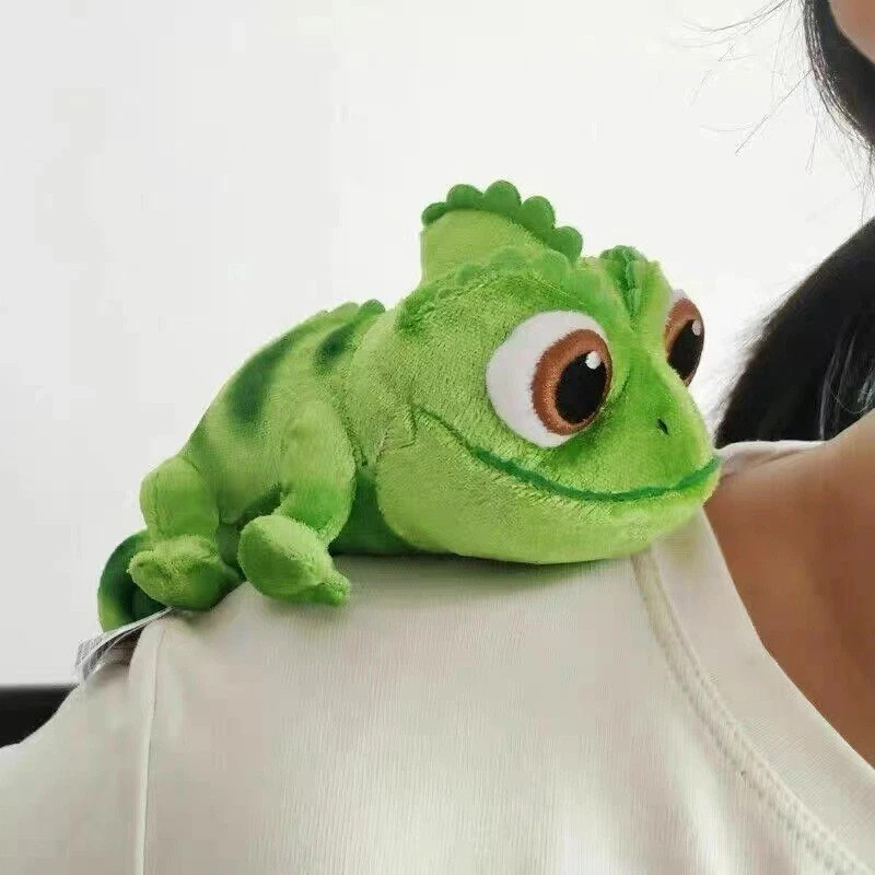Disney Parks Tangled Pascal Shoulder Pal Magnet Magnetic Plush Toy 7\'\' Rapunzel