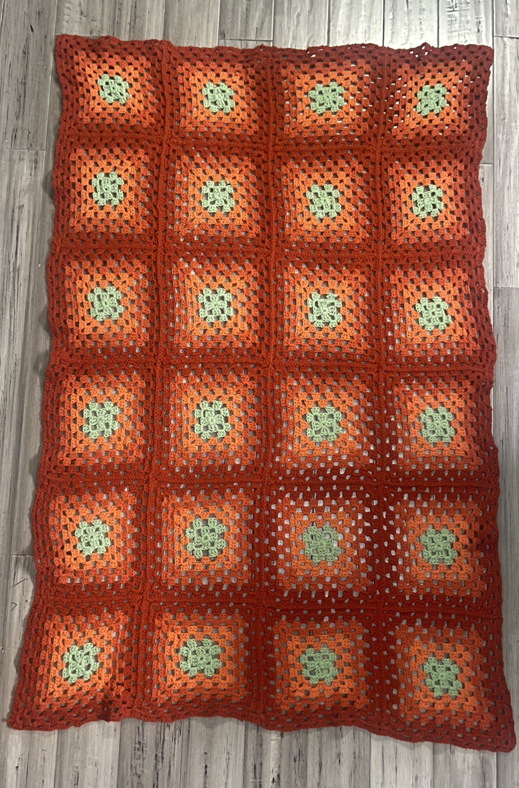 Vintage/Retro/Hippy Preowned Granny Square Multicolor Afghan Crochet - 40”x60” Vintage/Retro/Hippy Preowned Granny Square Multicolor Afghan Crochet - 40”x60”