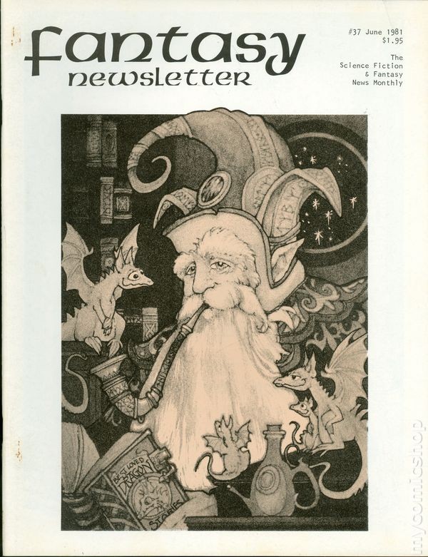 Fantasy Newsletter fanzine #37 VG 1981 Stock Image Low Grade