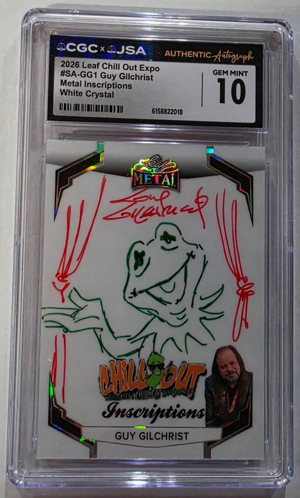 🌟 - 2026 Leaf Metal Inscriptions GUY GILCHRIST GREEN AUTO 8/9 - CGC Gem Mint 10 🌟 - 2026 Leaf Metal Inscriptions GUY GILCHRIST GREEN AUTO 8/9 - CGC Gem Mint 10