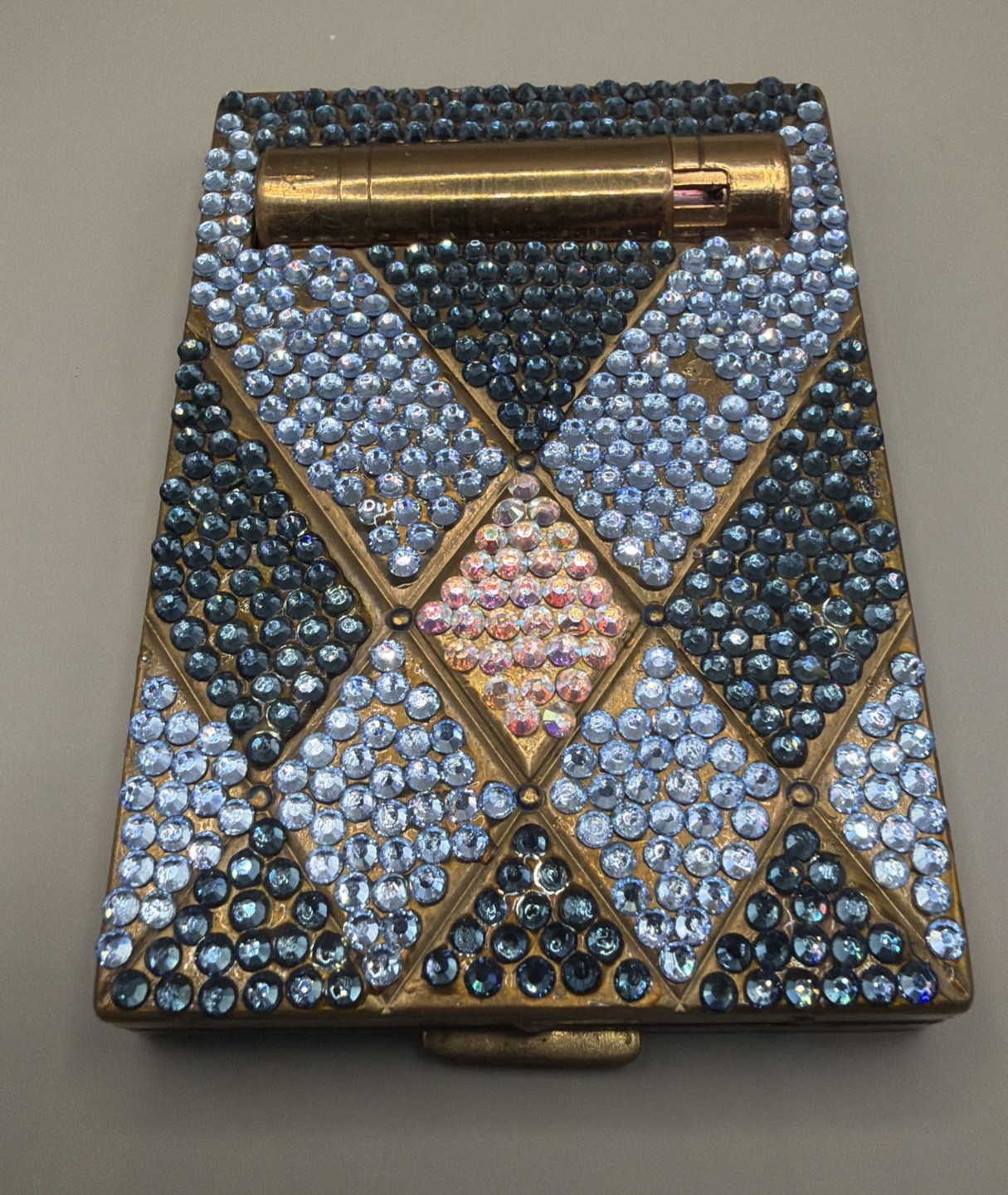 VTG Art Deco BOURJOIS Evening In Paris Compact Powder Case 1940-50