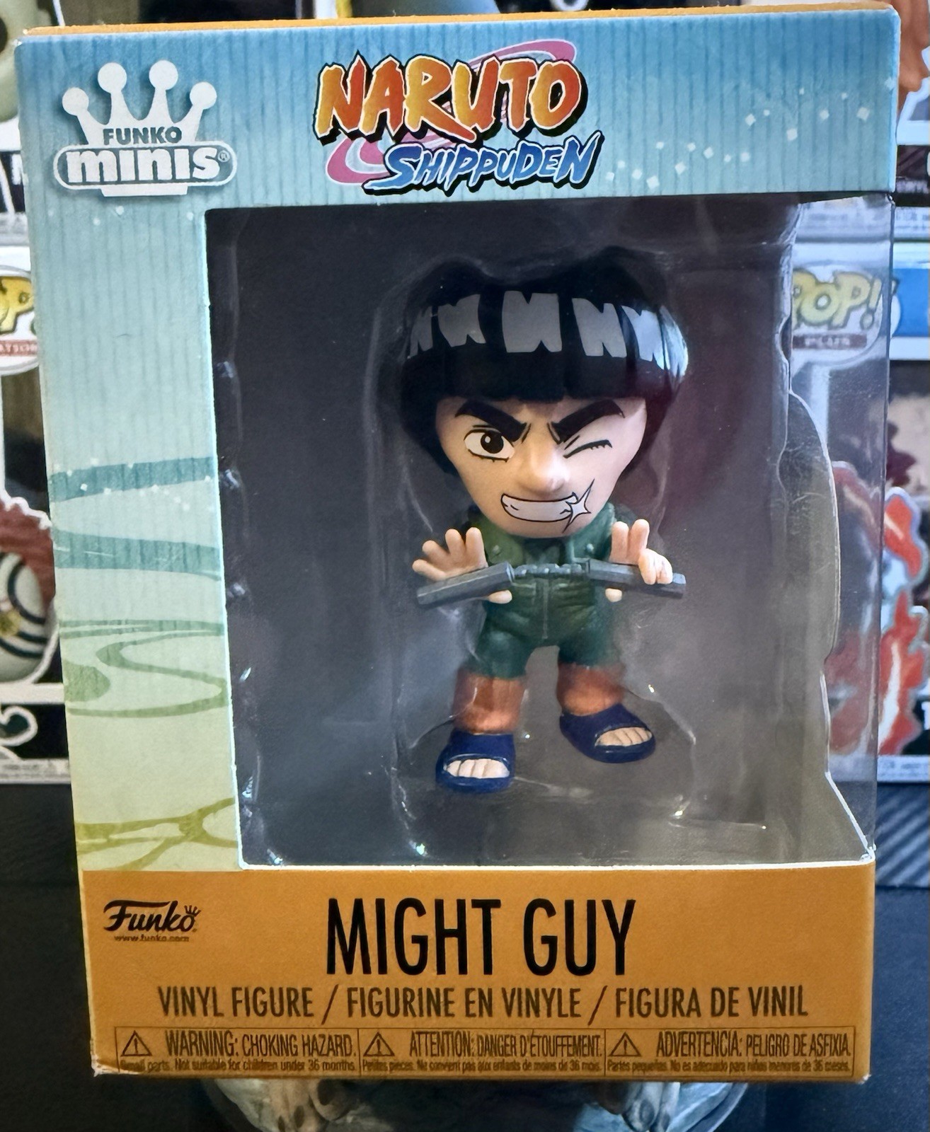 New In Box Funko Minis Naruto Shippunden Might Guy 2.5\ New In Box Funko Minis Naruto Shippunden Might Guy 2.5\