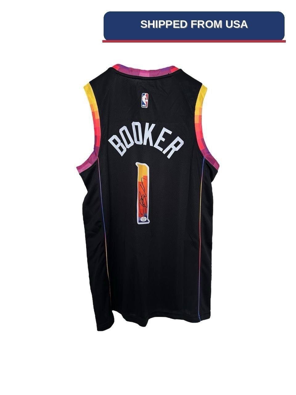 Davin Booker Autographed Hand Signed NBA JERSEY COA Davin Booker Autographed Hand Signed NBA JERSEY COA