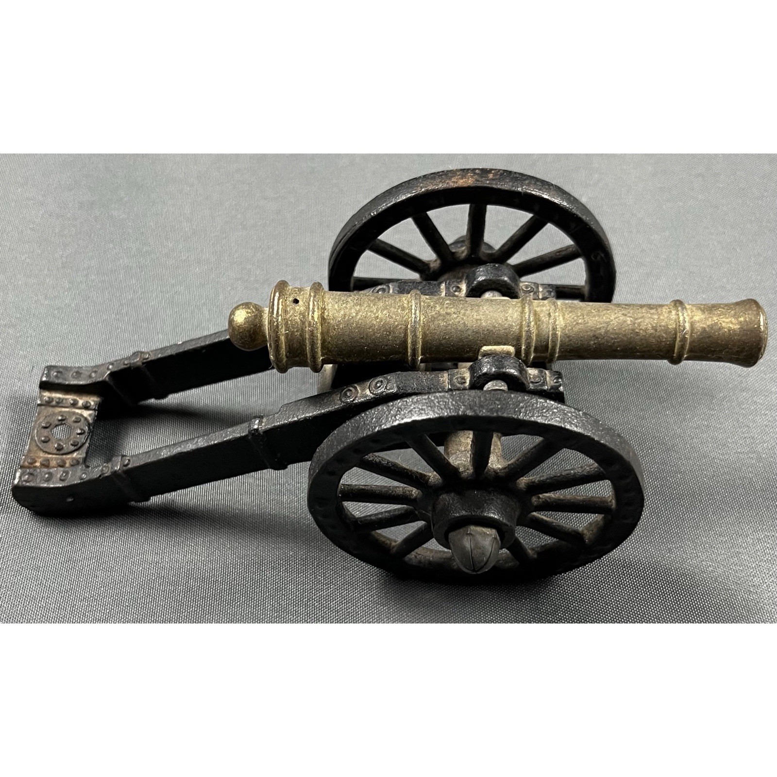 Vintage Penncraft Mt Penn PA Miniature Cannon Cast Iron Brass Civil War Model