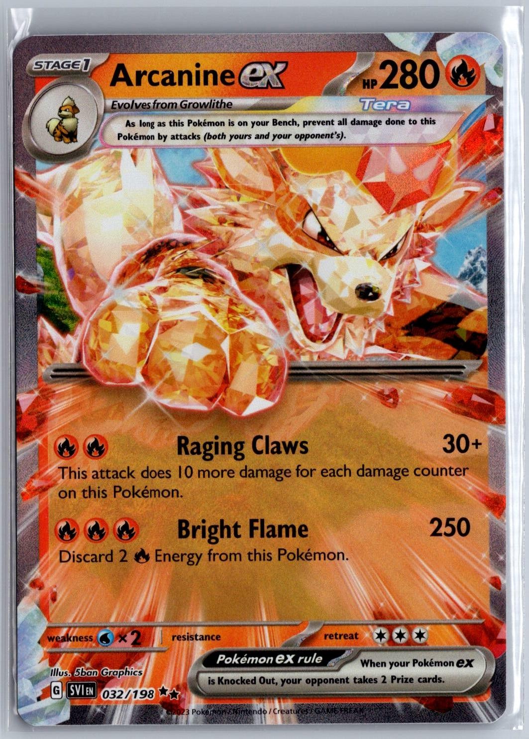 Arcanine ex 032/198 Holo NM