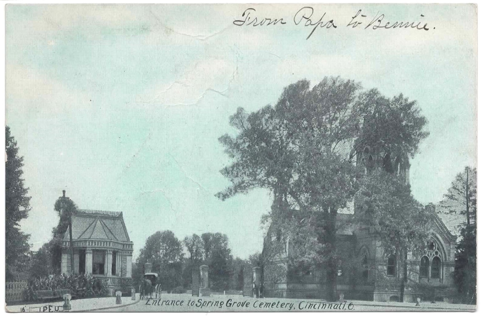 Early 1900's Postcard Spring Grove Cemetery, Cincinnati, Ohio Unposted Early 1900's Postcard Spring Grove Cemetery, Cincinnati, Ohio Unposted