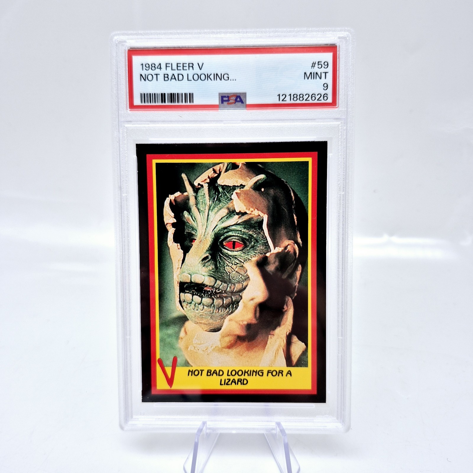 1984 Fleer V #59 Alien Not Bad Looking PSA 9 Pop 2 None Higher 