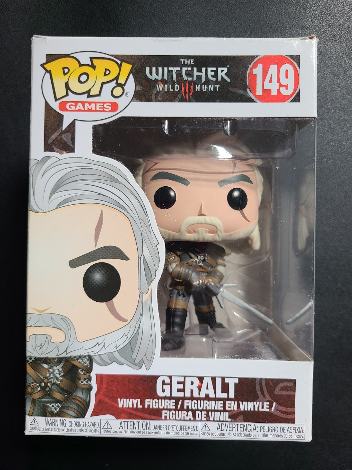 Geralt Funk Pop Vinyl | The Witcher 3 Wild Hunt Pop Games 149 | NM w/ protector Geralt Funk Pop Vinyl | The Witcher 3 Wild Hunt Pop Games 149 | NM w/ protector