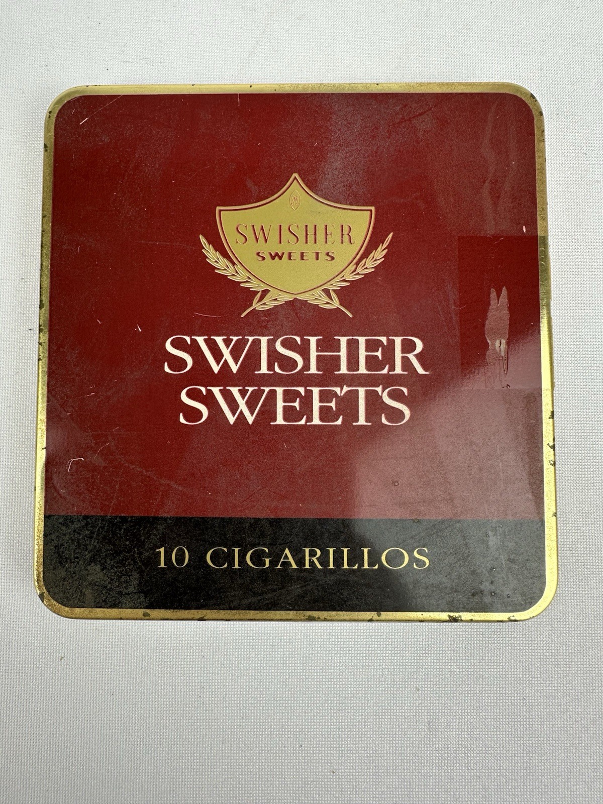 Vintage Swisher Sweets 10 Cigarillos Tin Empty Vintage Swisher Sweets 10 Cigarillos Tin Empty