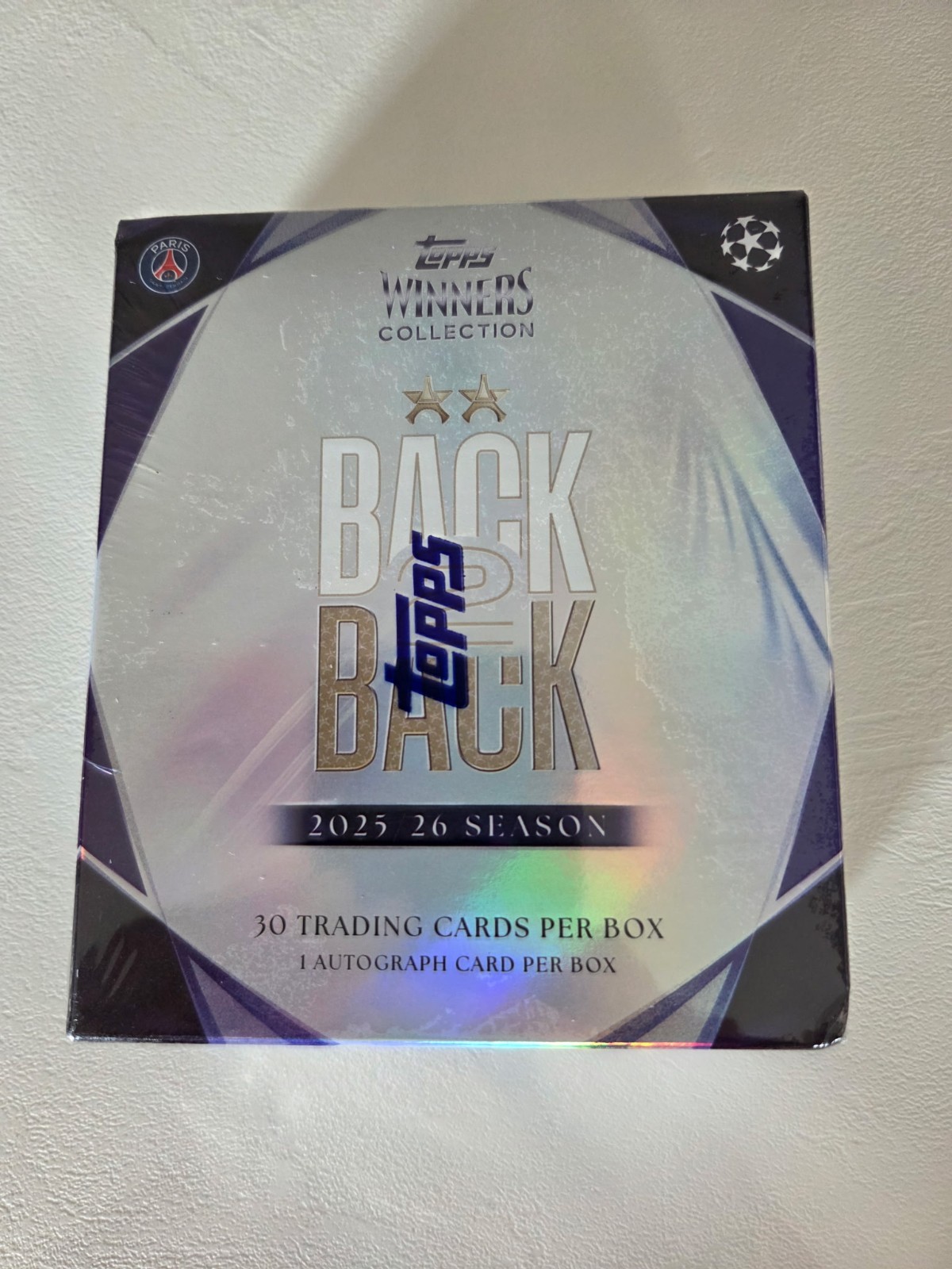 Topps Winners Collection Back to Back 2025-26 Box 30 Cards PSG UCL