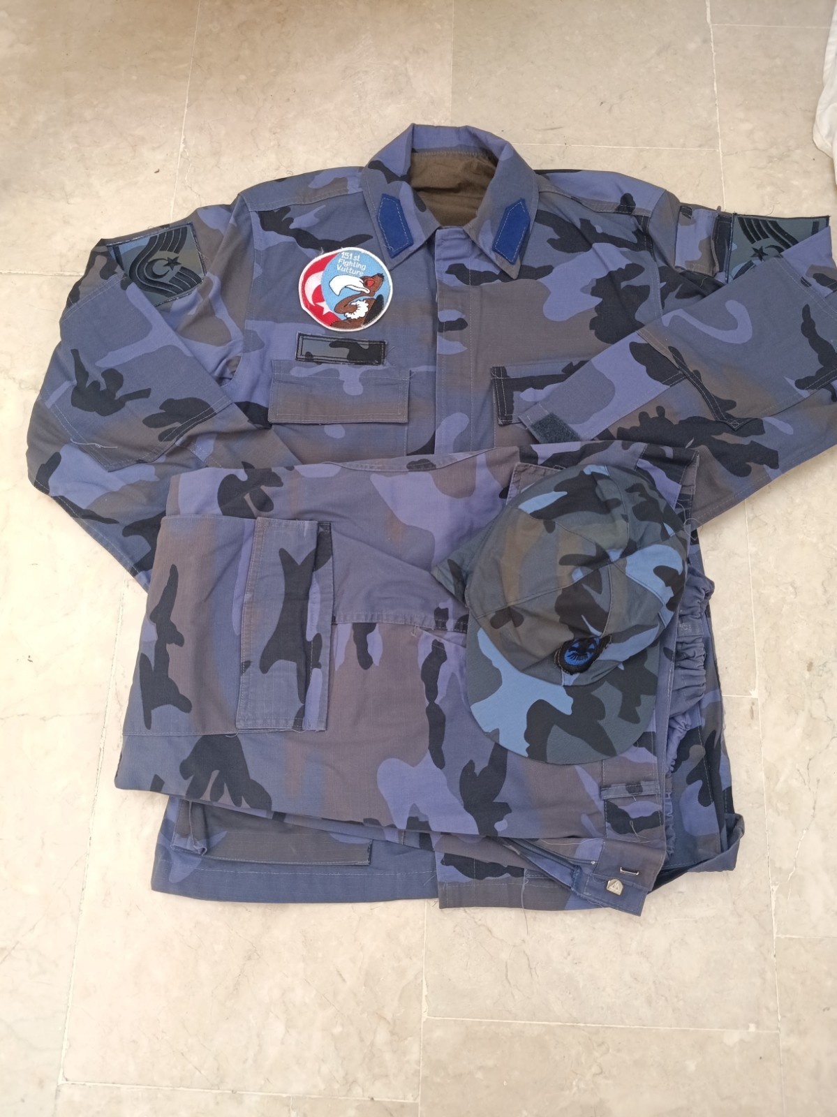 Turkish Army    rare vintage  Msgt camouflage uniform set camo bdu 4
