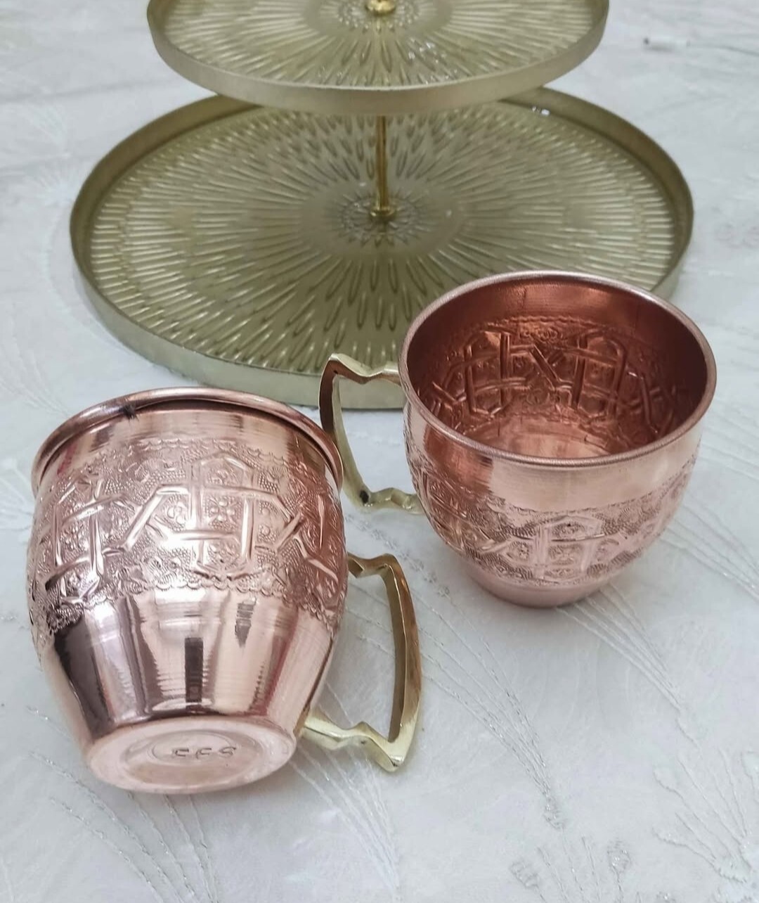 Handmade Moroccan Copper Mug from Fez