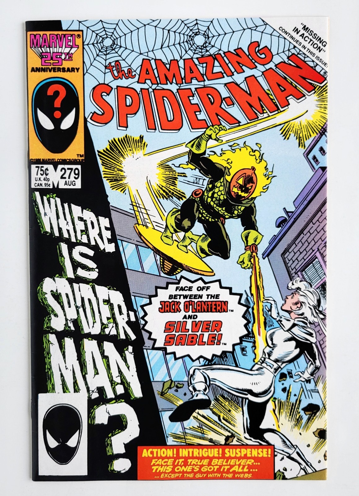 Amazing Spider-Man #279 Marvel 1st Cover & 3rd App. Silver Sable 1986 High-Grade