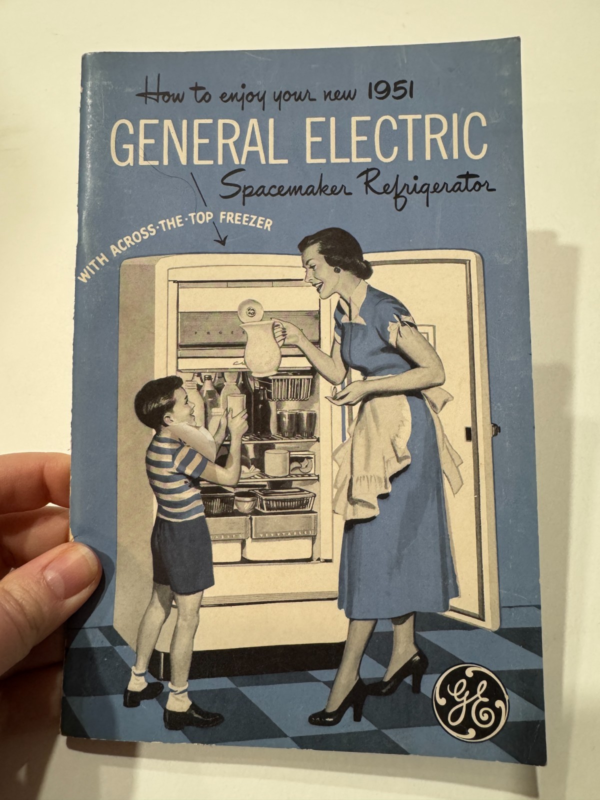 FREE SHIP General Electric Space Maker Refrigerator Owners Manual Vintage 1951