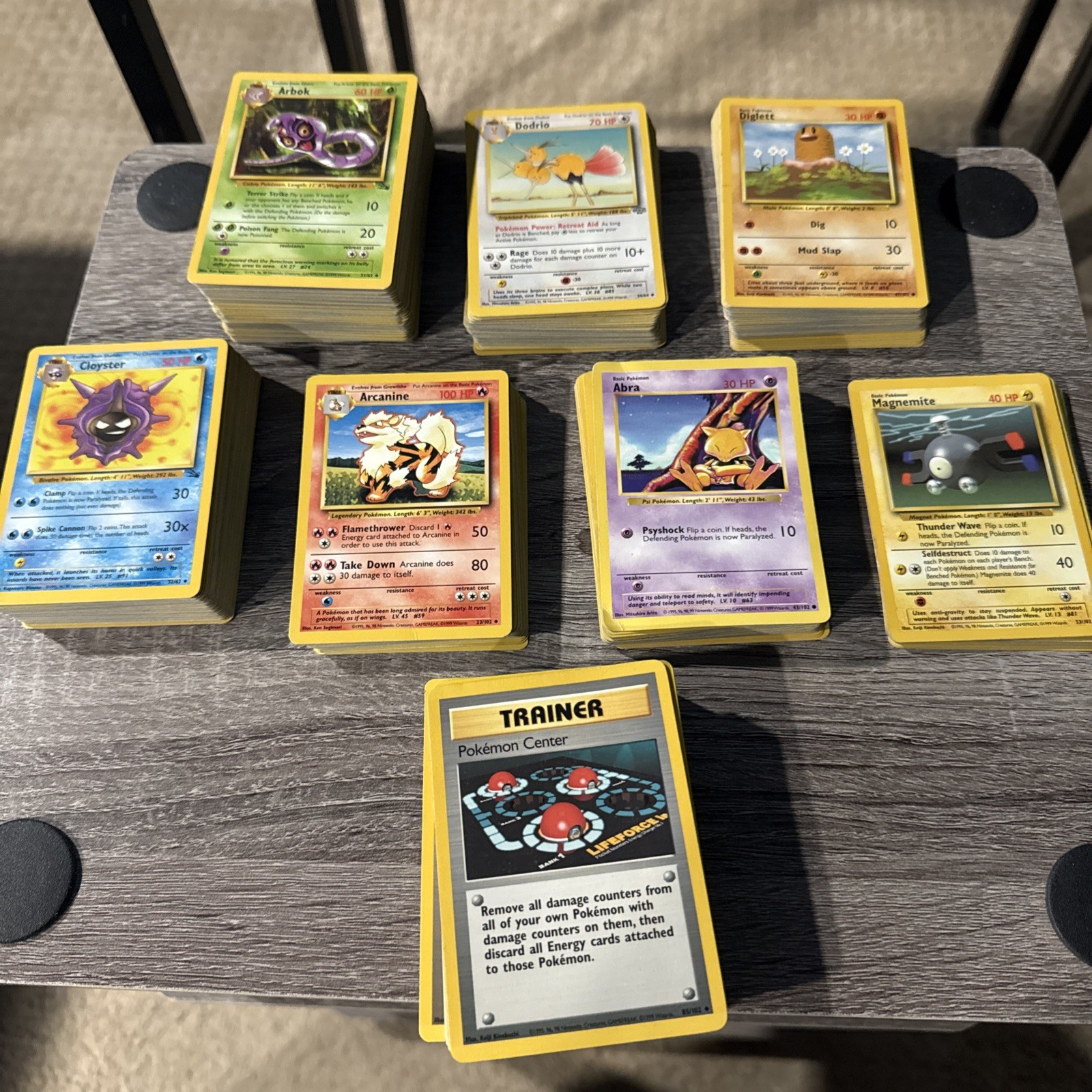 Lot of 400+ Vintage Pokémon 1995,96,98 cards, com/uncom/1st edition/shadowless