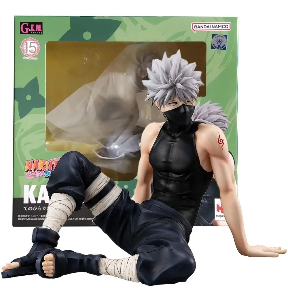 Naruto Shippuden Kakashi Hatake Sitting PVC Figure Collectible Model Toy Gift Naruto Shippuden Kakashi Hatake Sitting PVC Figure Collectible Model Toy Gift