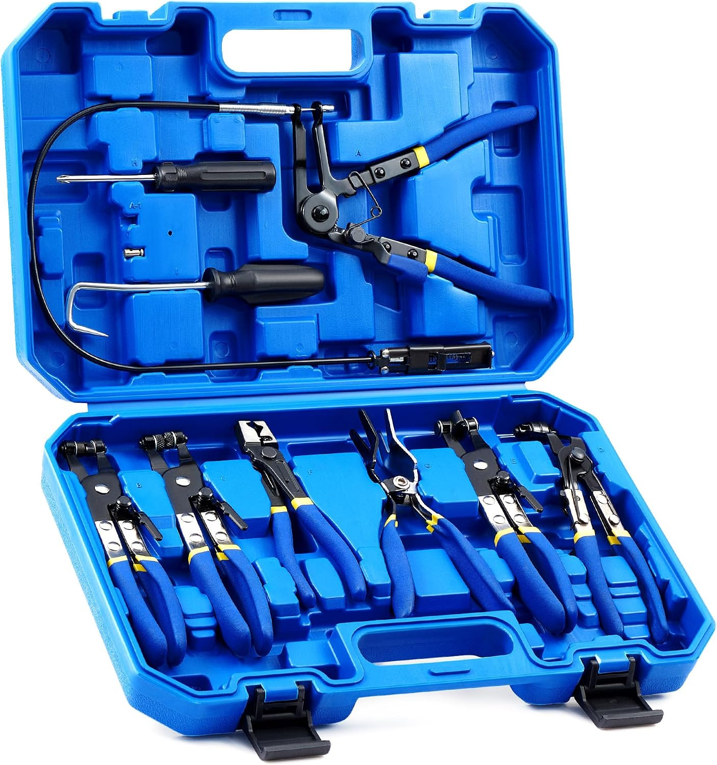OMT 9Pcs Hose Clamp Pliers for Fuel Oil & Water Hoses OMT 9Pcs Hose Clamp Pliers for Fuel Oil & Water Hoses