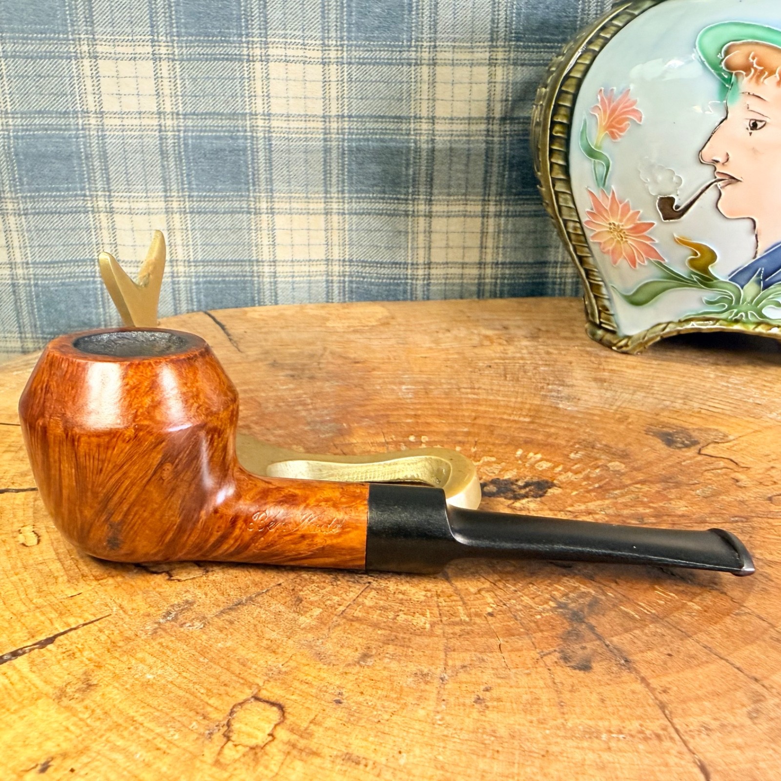 ‘65-‘71 Charatan Era BEN WADE COLINDALE 50 Stack/Chimney Flame Grain Estate Pipe