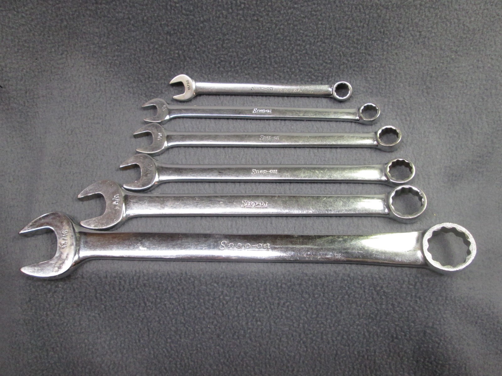 Snap on Tools - Vintage Combination Wrenches - SAE - Lot of 6